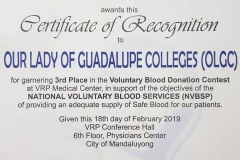 OLGC Blood Donation Event.