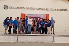 Brigada Eskwela at Bonifacio Javier National High School.