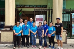 Brigada Eskwela at Bonifacio Javier National High School.