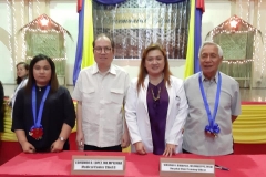 Ceremonial Contract Signing with San Lazaro Hospital.