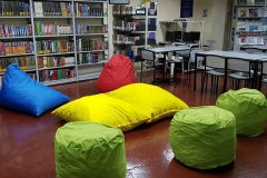 The school library.