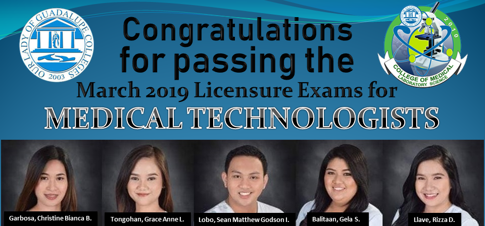 Medical Technologist Licensure Examination - March 2019 ...